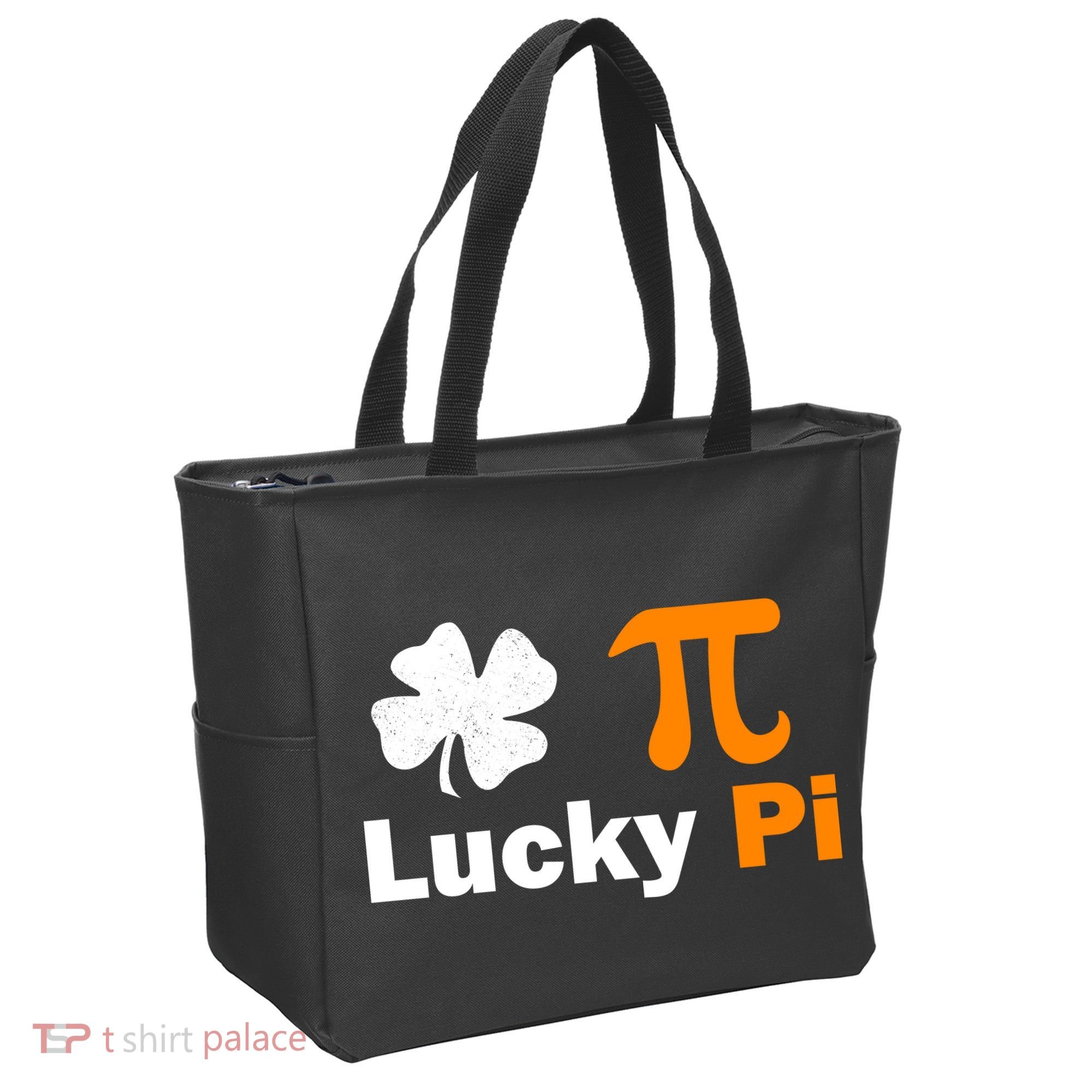 Lucky Pi St. Patrick's Day Clover Tote Bag