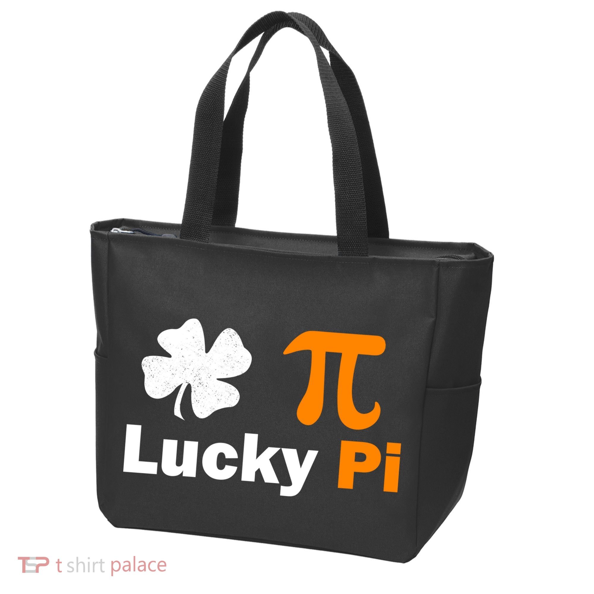 Lucky Pi St. Patrick's Day Clover Tote Bag