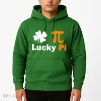 Lucky Pi St. Patrick's Day Clover Hoodie thumb 2