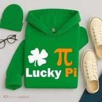 Lucky Pi St. Patrick's Day Clover Hoodie thumb 4