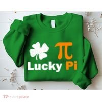 Lucky Pi St. Patrick's Day Clover Sweatshirt thumb 2