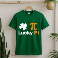 Lucky Pi St. Patrick's Day Clover T-Shirt thumb 2