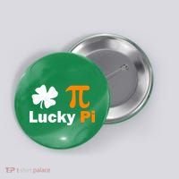 Lucky Pi St. Patrick's Day Clover Button thumb 0