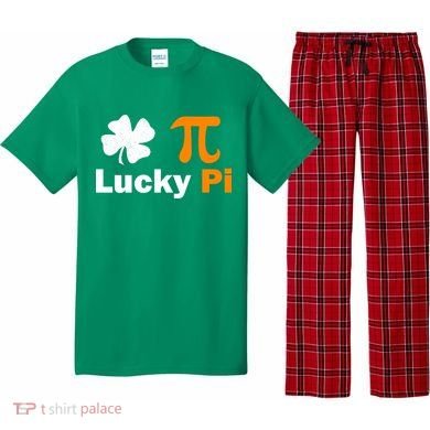 Lucky Pi St. Patrick's Day Clover Pajama Set
