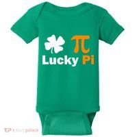 Lucky Pi St. Patrick's Day Clover Baby Bodysuit thumb 0