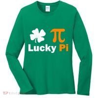 Lucky Pi St. Patrick's Day Clover Women's Long Sleeve Shirt thumb 0