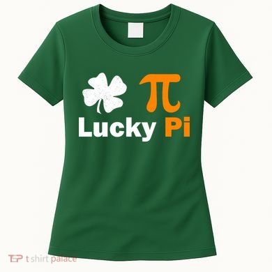 Lucky Pi St. Patrick's Day Clover Women's T-Shirt