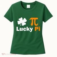 Lucky Pi St. Patrick's Day Clover Women's T-Shirt thumb 0