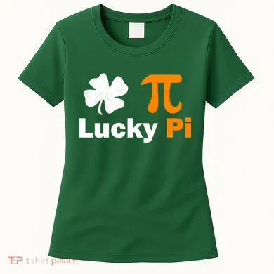 Lucky Pi St. Patrick's Day Clover Women's T-Shirt