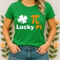 Lucky Pi St. Patrick's Day Clover Women's T-Shirt thumb 2