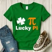 Lucky Pi St. Patrick's Day Clover Women's T-Shirt thumb 3