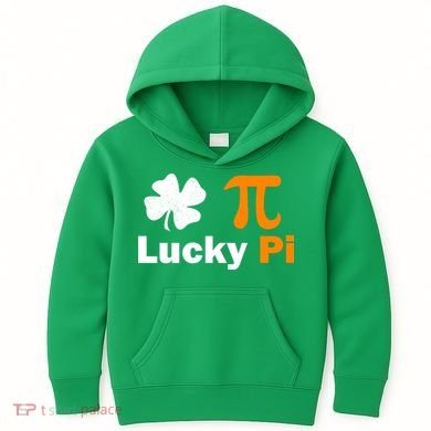 Lucky Pi St. Patrick's Day Clover Kids Hoodie