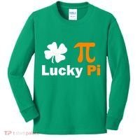 Lucky Pi St. Patrick's Day Clover Kids Long Sleeve Shirt thumb 0