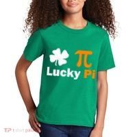 Lucky Pi St. Patrick's Day Clover Kids T-Shirt thumb 2