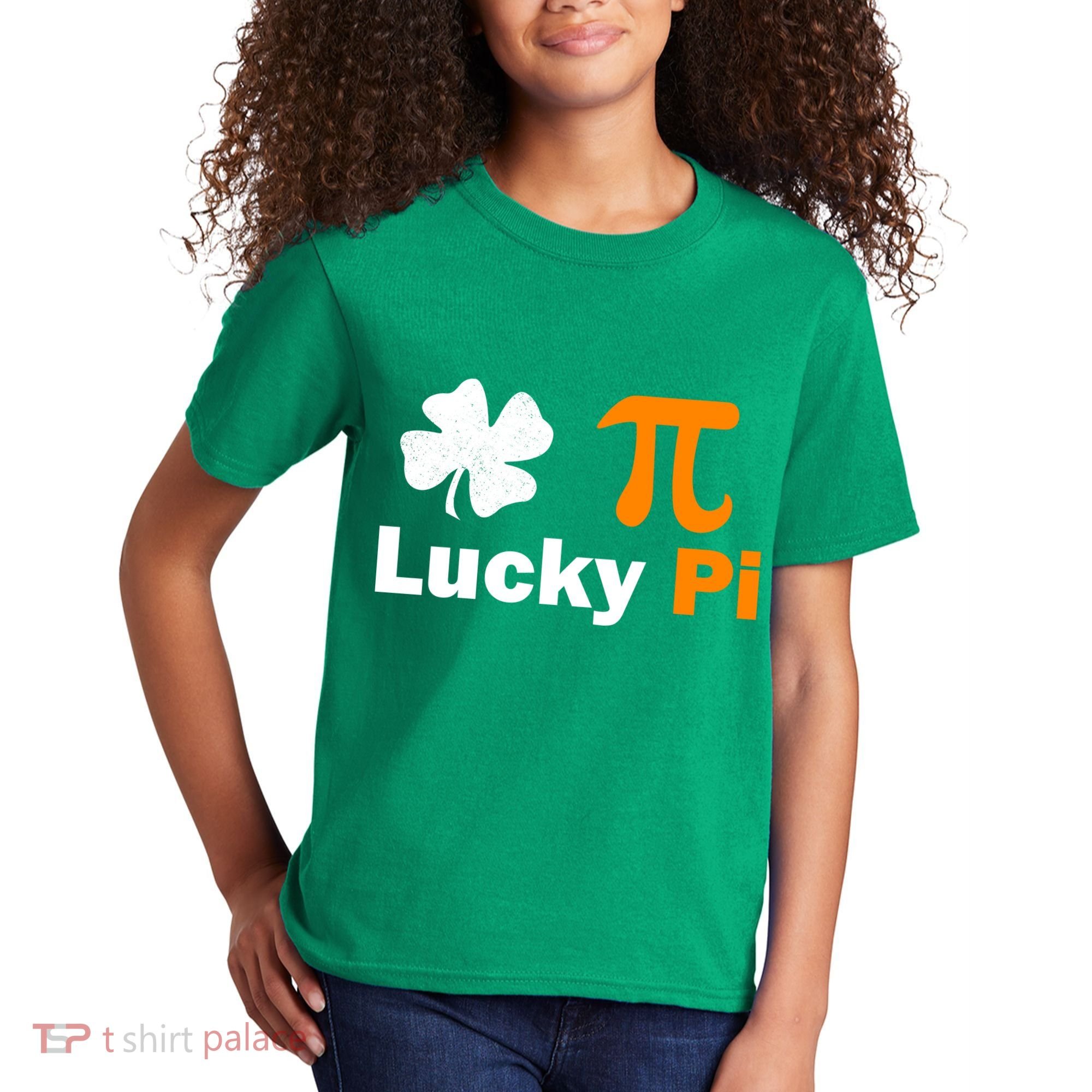 Lucky Pi St. Patrick's Day Clover Kids T-Shirt