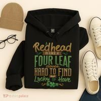 Lucky Redhead Four Leaf Clover Hoodie thumb 4