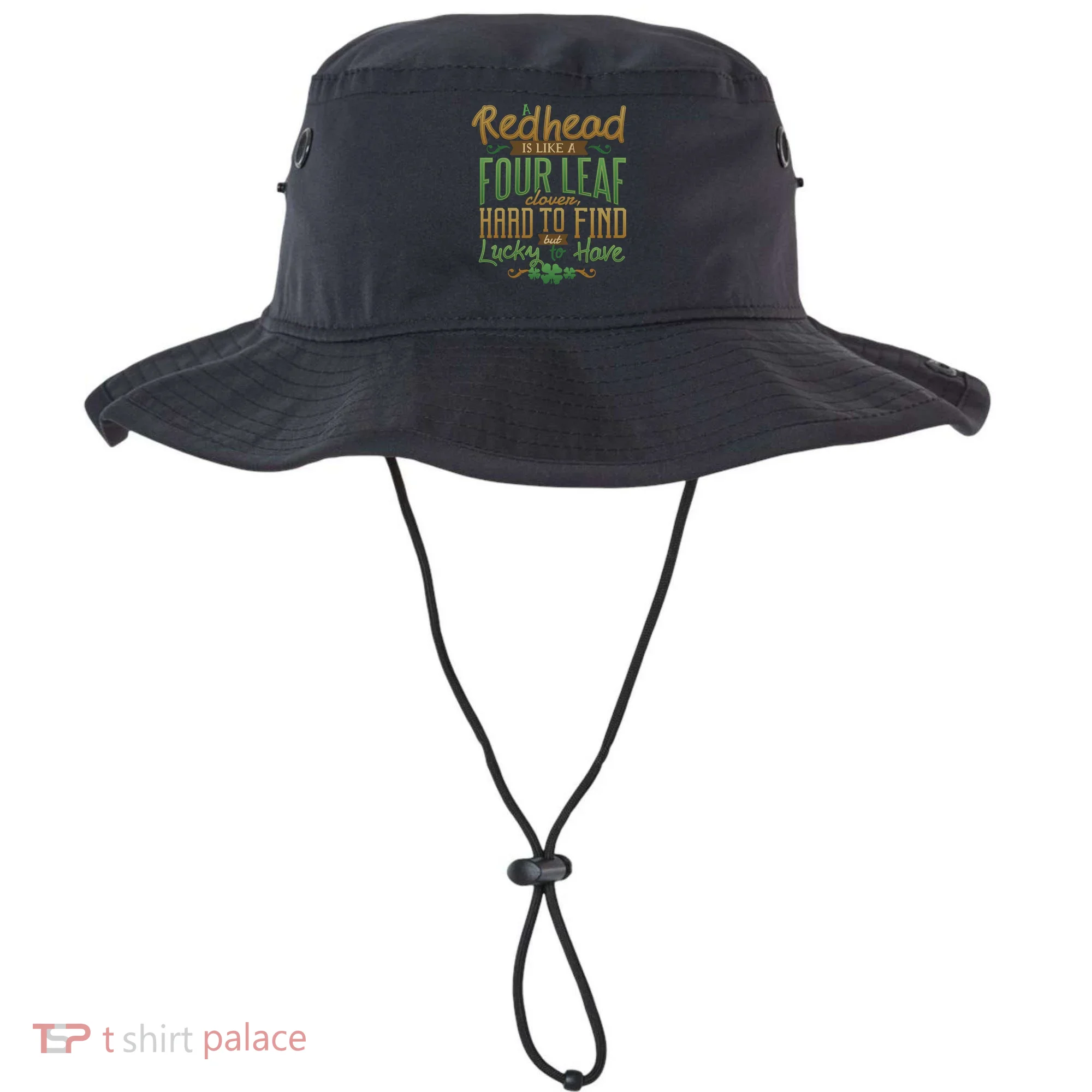 Lucky Redhead Four Leaf Clover Bucket Hat