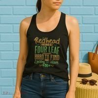 Lucky Redhead Four Leaf Clover Women's Tank Top thumb 2