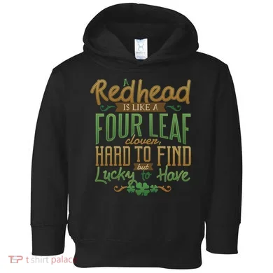 Lucky Redhead Four Leaf Clover Toddler Hoodie
