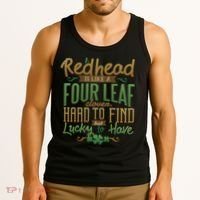 Lucky Redhead Four Leaf Clover Tank Top thumb 3