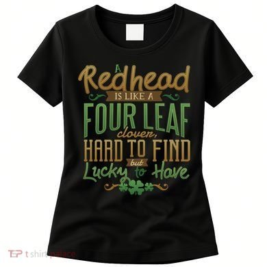 Lucky Redhead Four Leaf Clover Women's T-Shirt