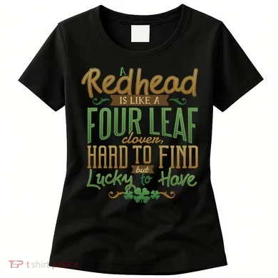 Lucky Redhead Four Leaf Clover Women's T-Shirt