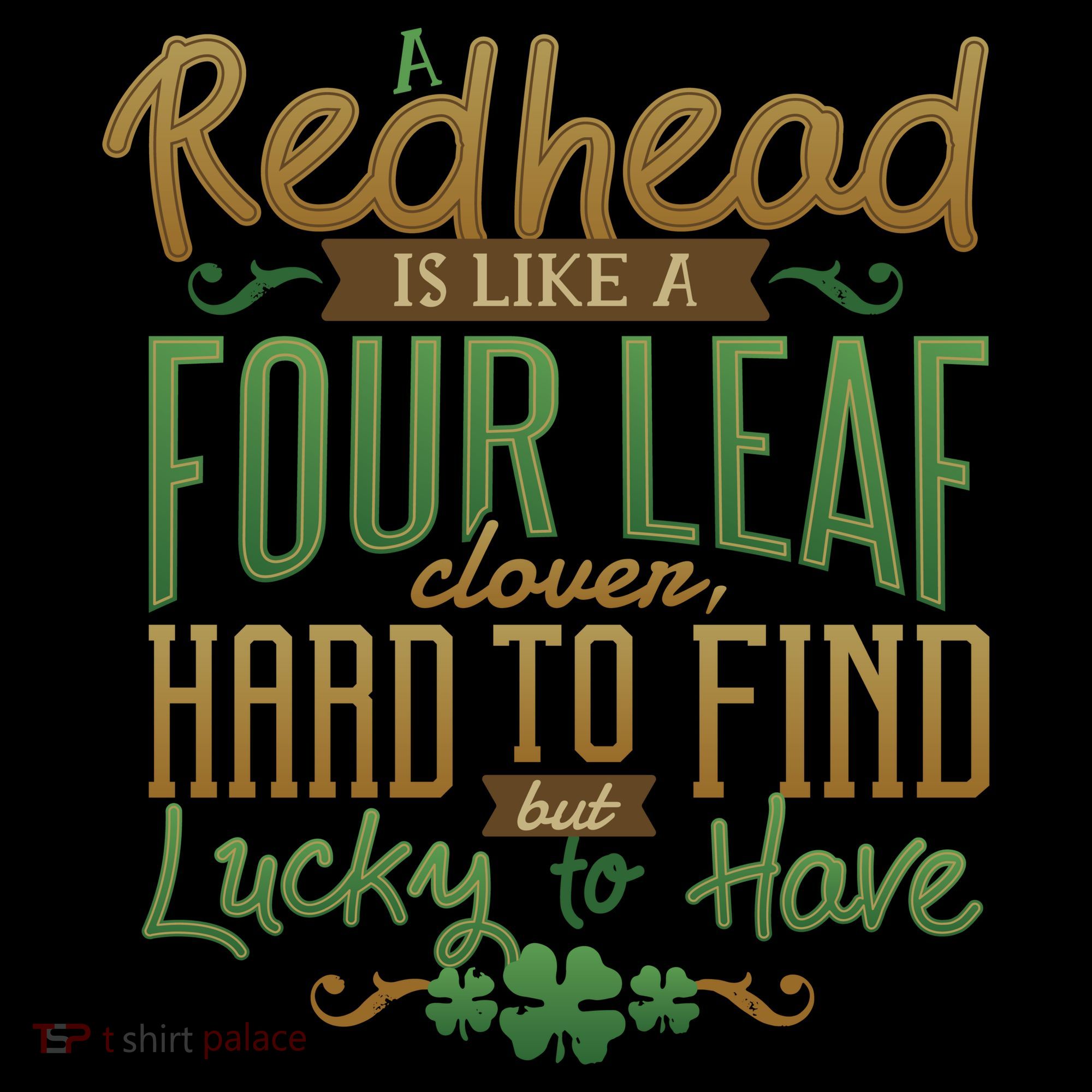 Lucky Redhead Four Leaf Clover Kids Sweatshirt