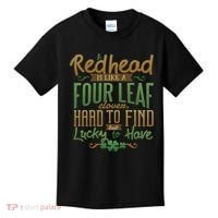 Lucky Redhead Four Leaf Clover Kids T-Shirt thumb 0