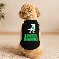 Lucky Saurus Dinosaur  Doggie Tank thumb 2