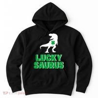 Lucky Saurus Dinosaur  Hoodie thumb 0