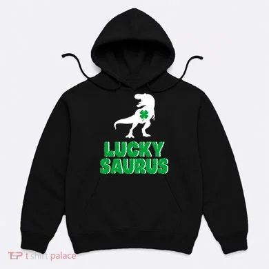 Lucky Saurus Dinosaur  Hoodie