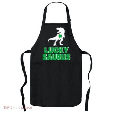 Lucky Saurus Dinosaur  Apron