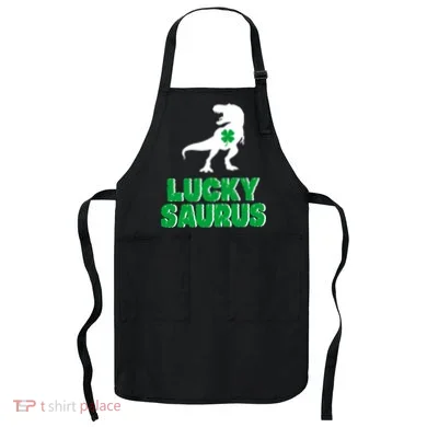 Lucky Saurus Dinosaur  Apron