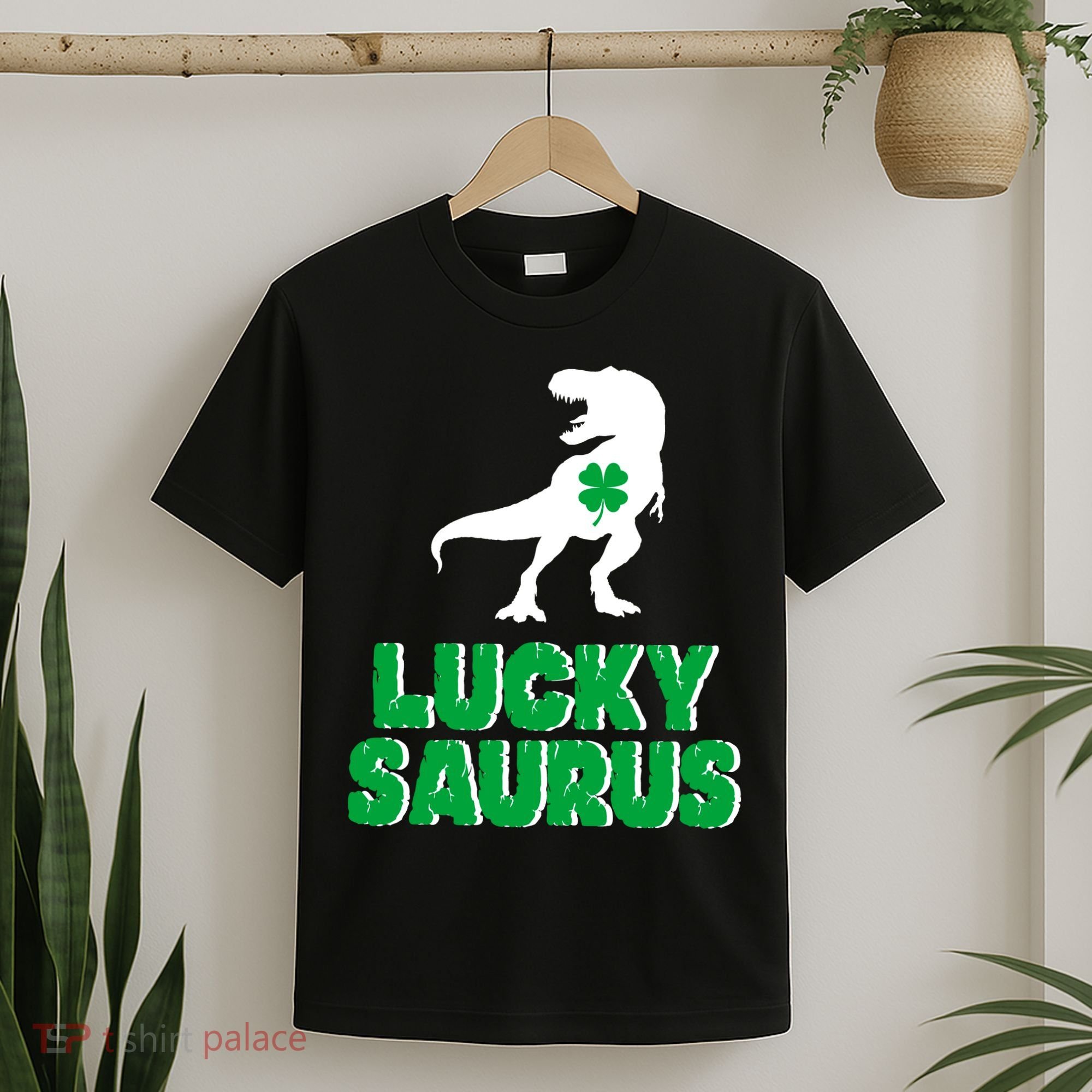 Lucky Saurus Dinosaur  T-Shirt