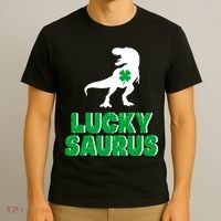 Lucky Saurus Dinosaur  T-Shirt thumb 3