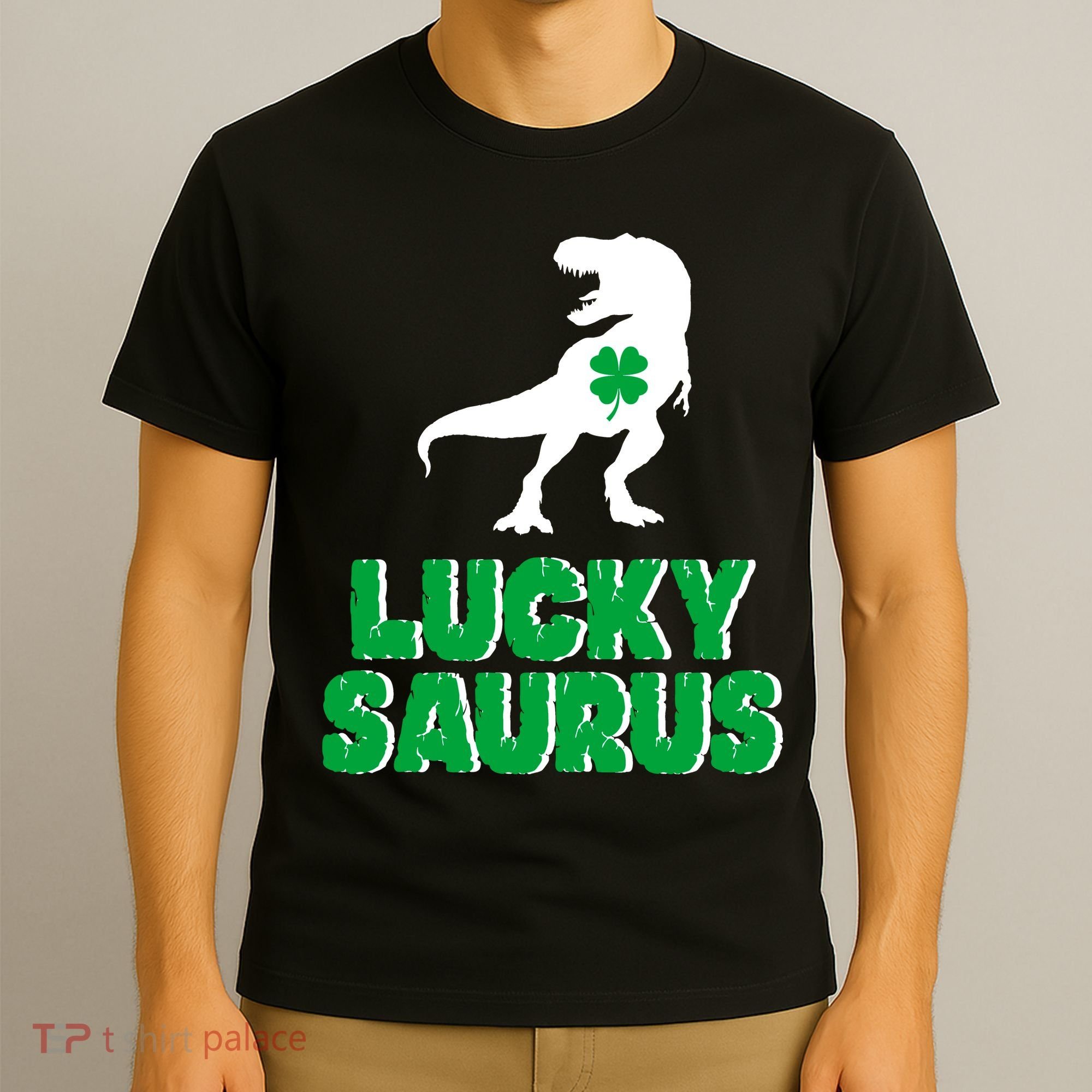 Lucky Saurus Dinosaur  T-Shirt