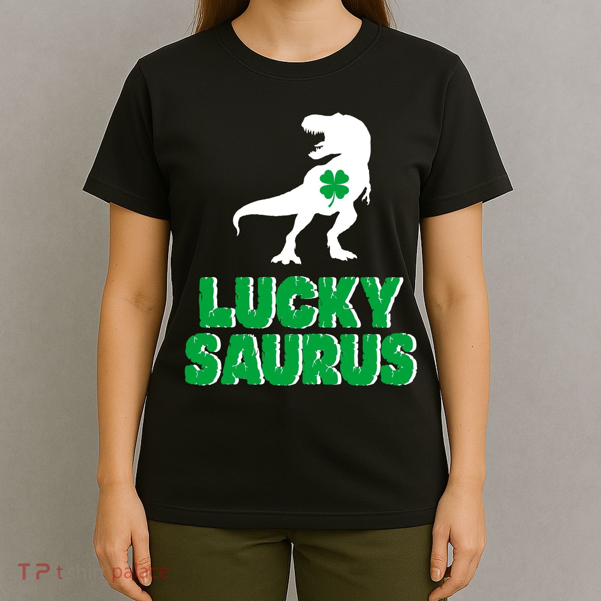 Lucky Saurus Dinosaur  T-Shirt