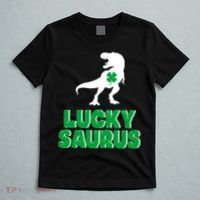 Lucky Saurus Dinosaur  T-Shirt thumb 5