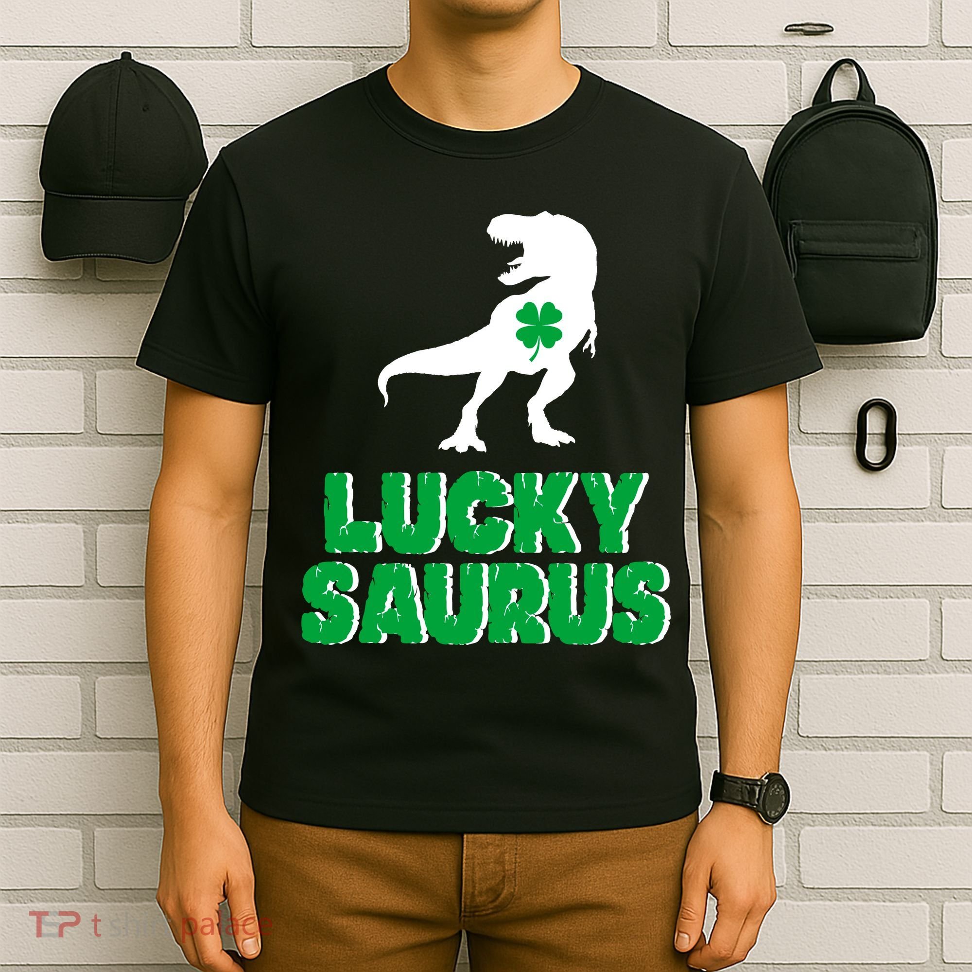 Lucky Saurus Dinosaur  T-Shirt