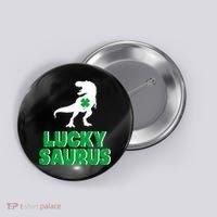 Lucky Saurus Dinosaur  Button thumb 0