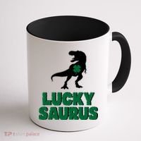 Lucky Saurus Dinosaur  Coffee Mug thumb 1