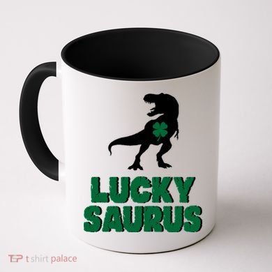 Lucky Saurus Dinosaur  Coffee Mug