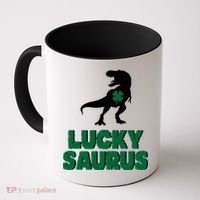 Lucky Saurus Dinosaur  Coffee Mug thumb 0