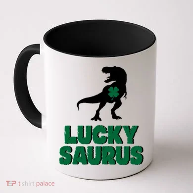 Lucky Saurus Dinosaur  Coffee Mug