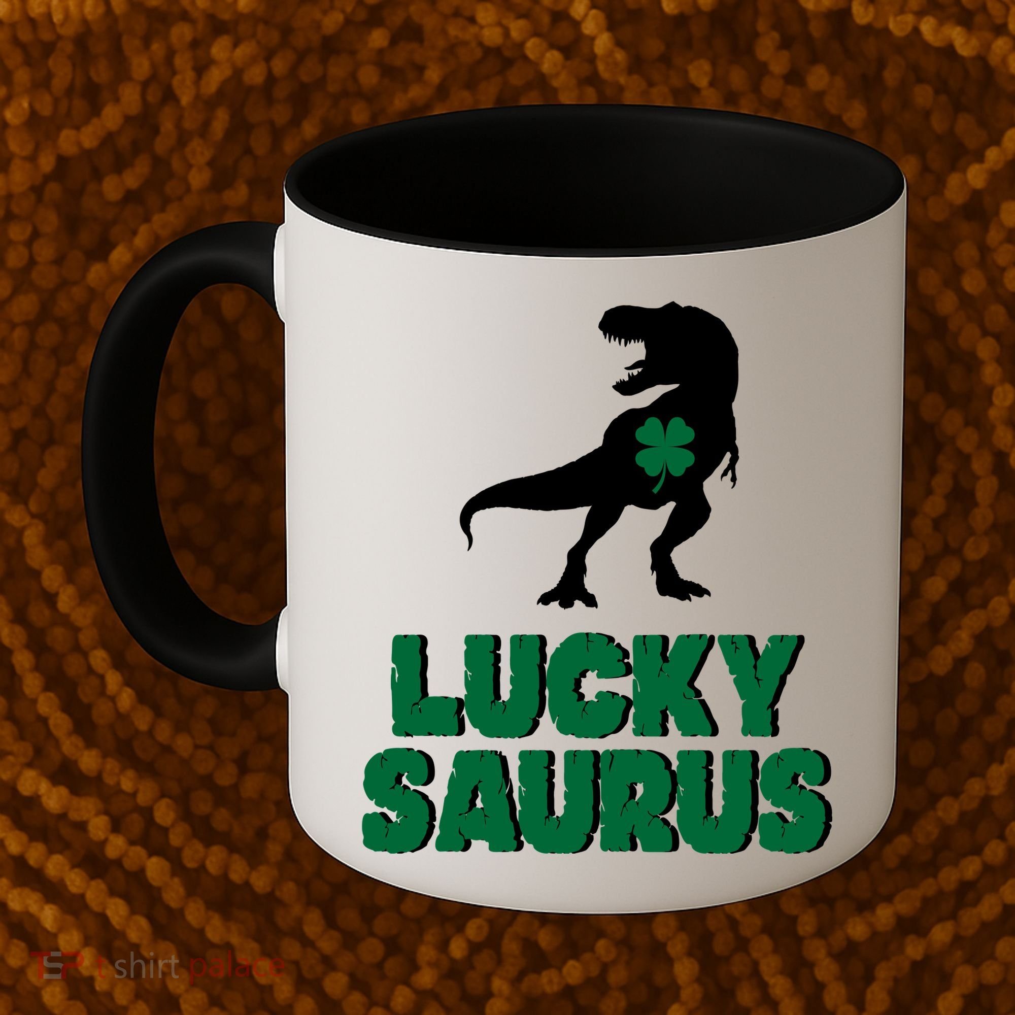 Lucky Saurus Dinosaur  Coffee Mug
