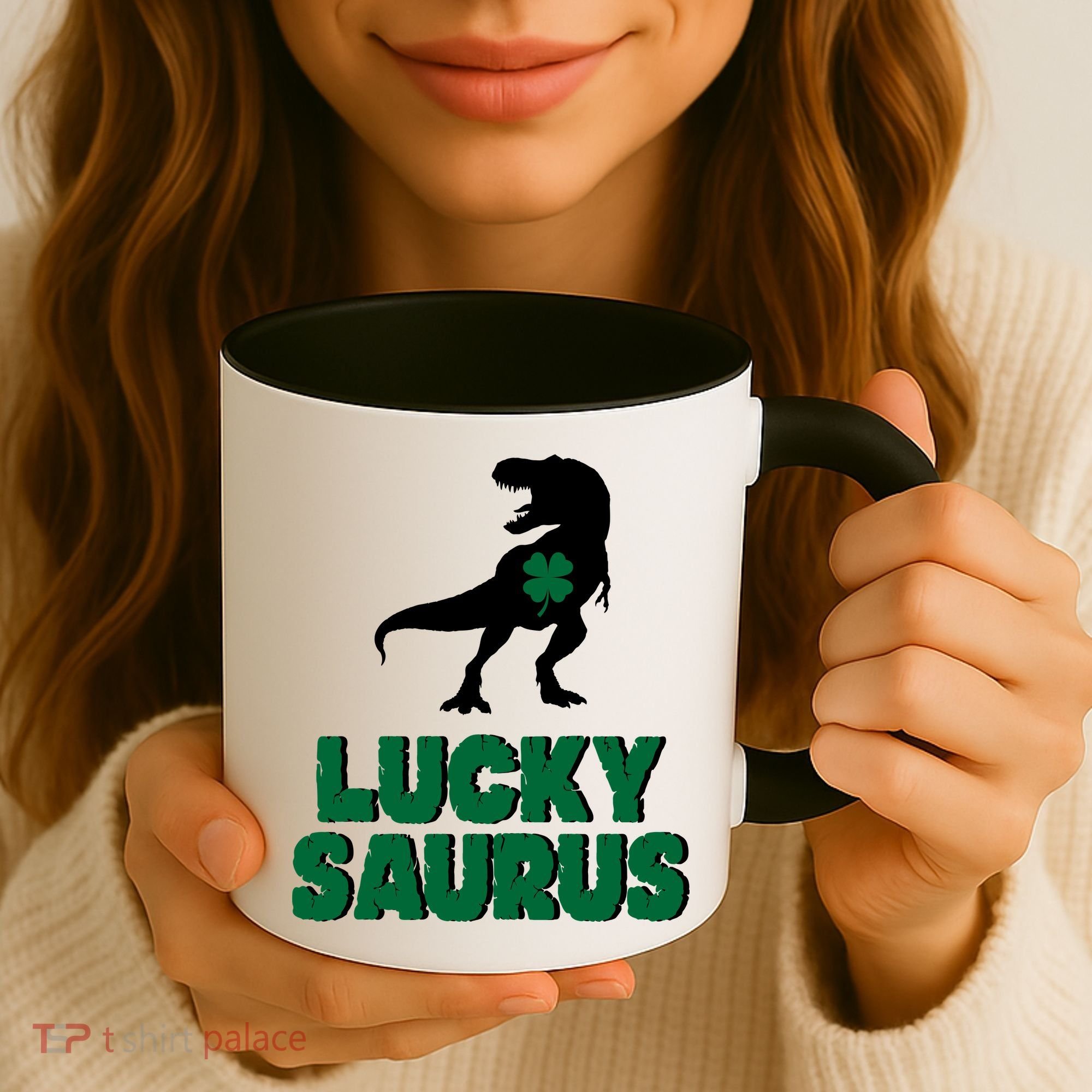 Lucky Saurus Dinosaur  Coffee Mug
