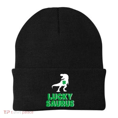 Lucky Saurus Dinosaur Beanie