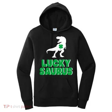 Lucky Saurus Dinosaur  Women's Hoodie