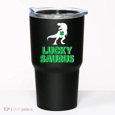 Lucky Saurus Dinosaur  Tumbler