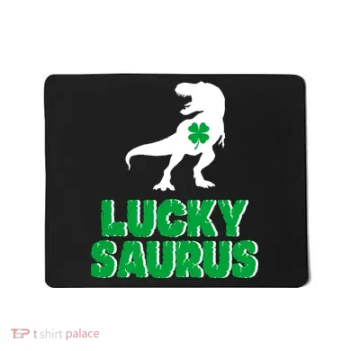 Lucky Saurus Dinosaur  Mousepad